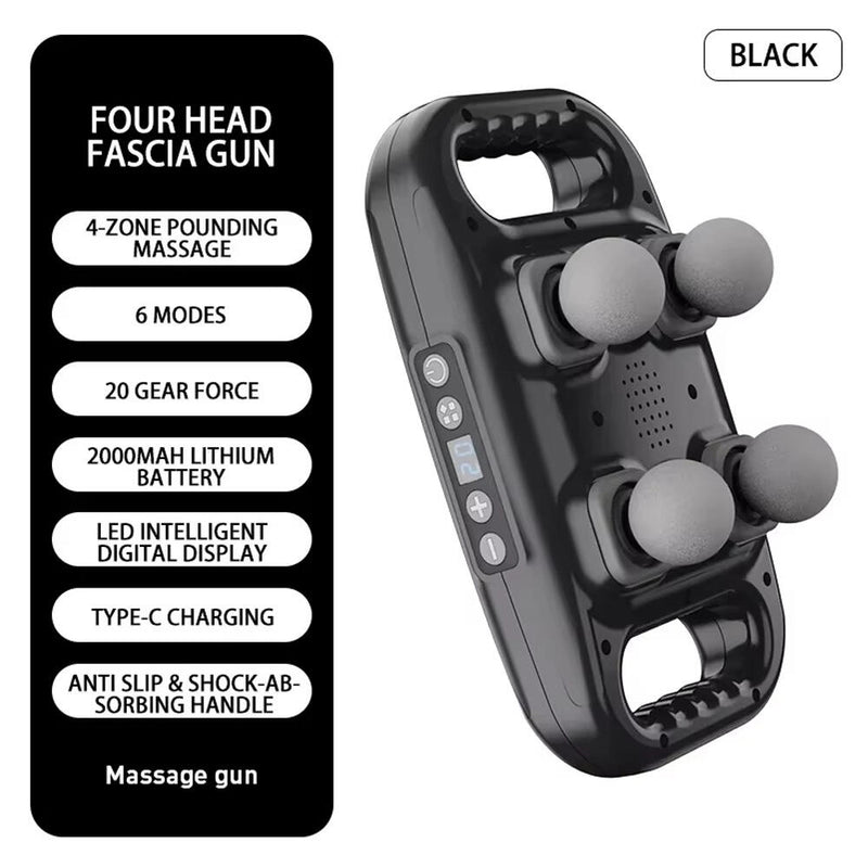 Massajador Profundo de Impacto com 4 Cabeçotes Sincronizados PickMeDeals