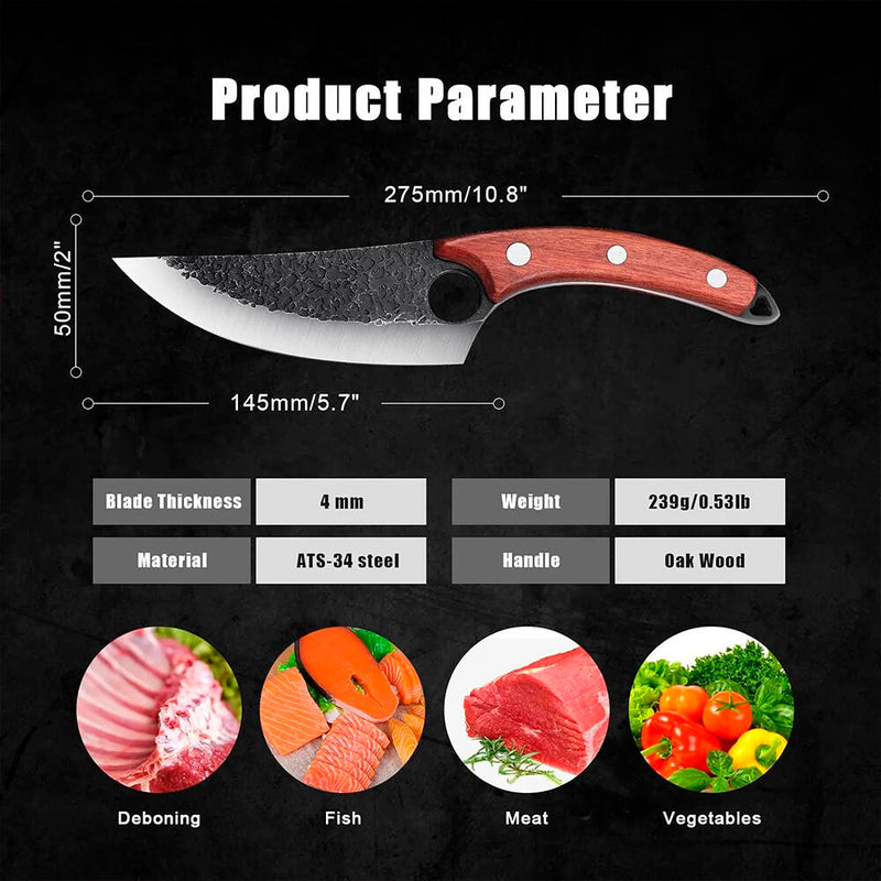 Faca Japonesa de Chef Martelada PickMeDeals com Estojo