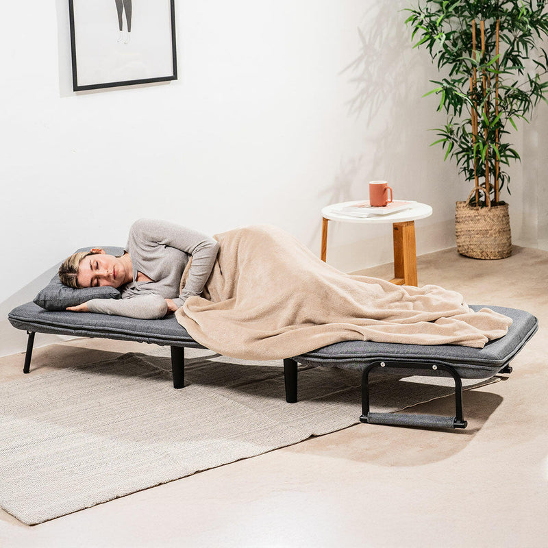 Sofá Cama Individual 4 em 1 Reclinável com Almofada PickMeDeals