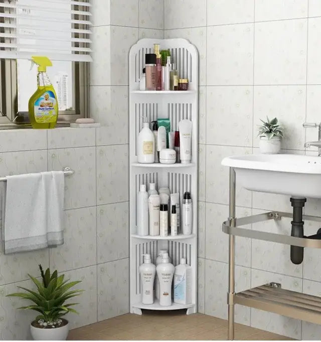 Estante Triangular de Canto com 4 Prateleiras PickMeDeals