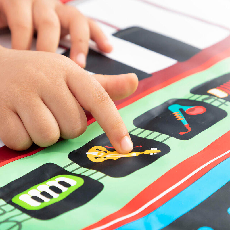 Tapete Musical Infantil 2 em 1 com Teclado e Bateria PickMeDeals