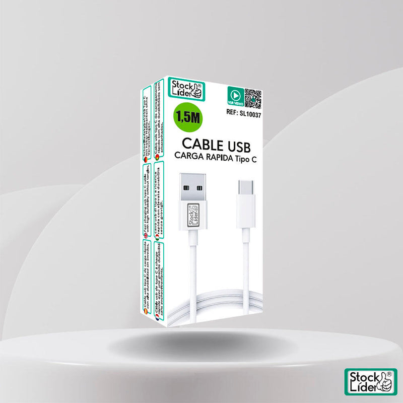 Cabo USB Tipo C 1.5m PickMeDeals