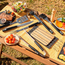 Kit Completo para Barbecue com Mala de Transporte 12 Peças PickMeDeals