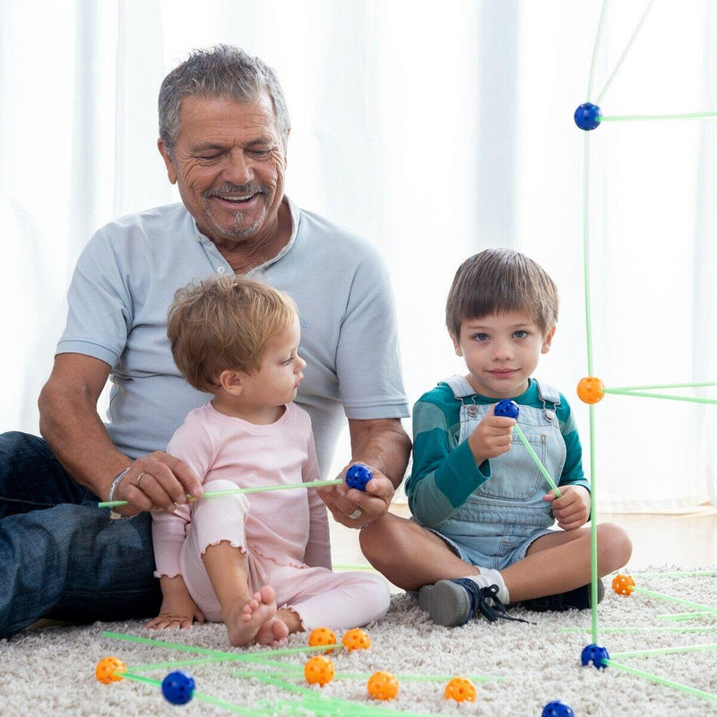 Kit de Construção Infantil com 85 Peças que Brilham no Escuro PickMeDeals