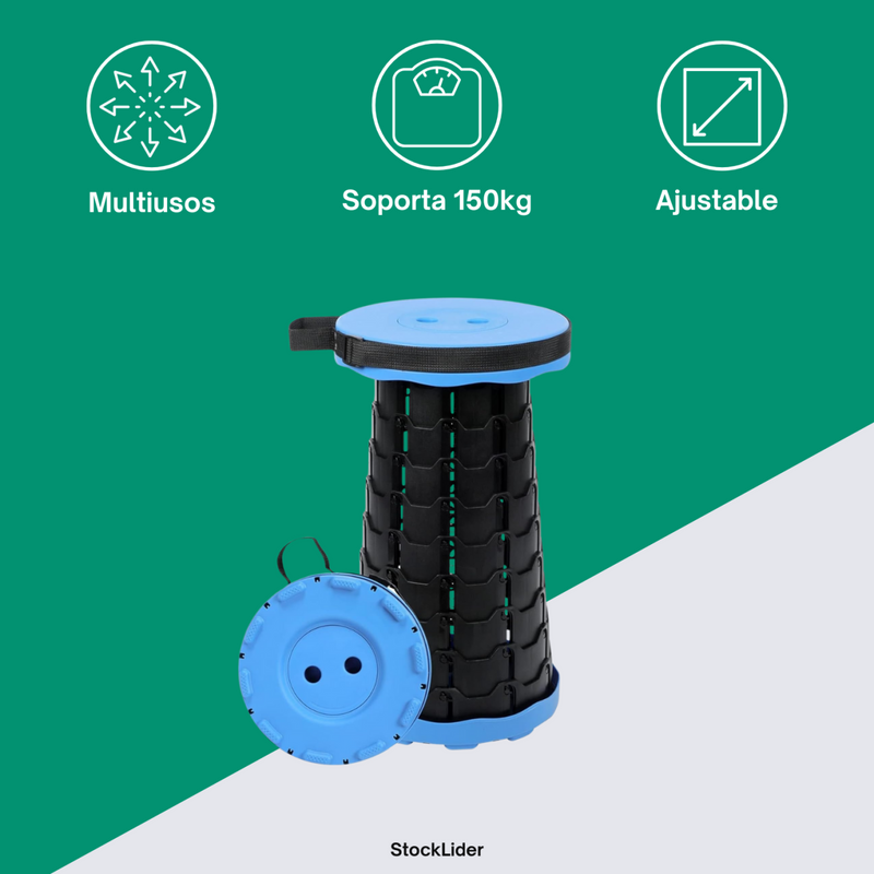Banco Retrátil Dobrável com Bolsa de Transporte PickMeDeals