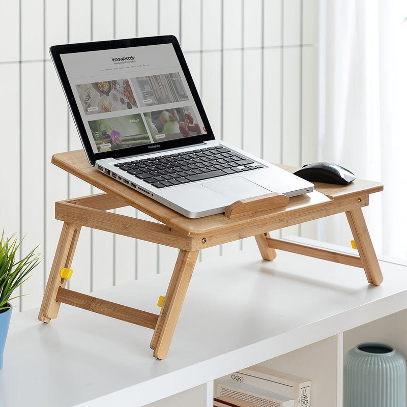 Mesa Auxiliar Dobrável de Bambu Lapwood PickMeDeals