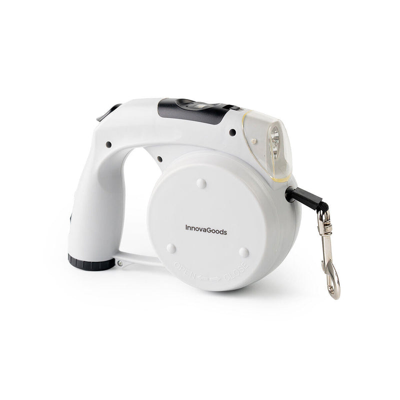 Trela Retrátil 6 em 1 PickMeDeals – Comida, Água, Luz LED e Mais