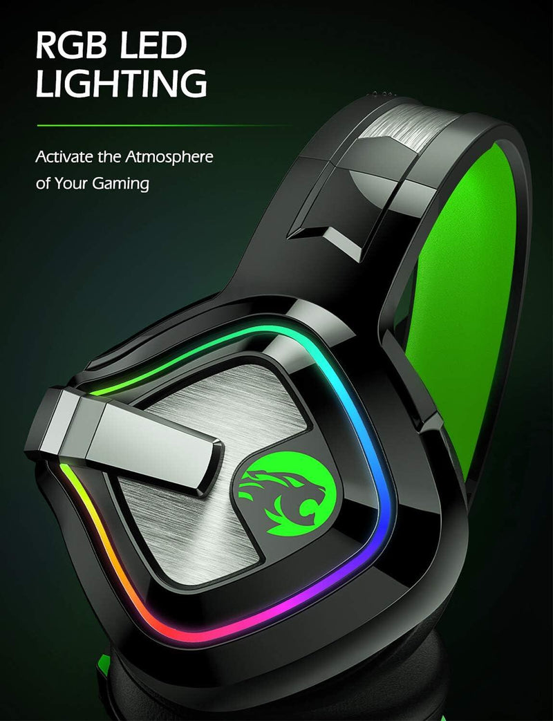 Auscultadores Gaming A66 com Luz RGB PickMeDeals