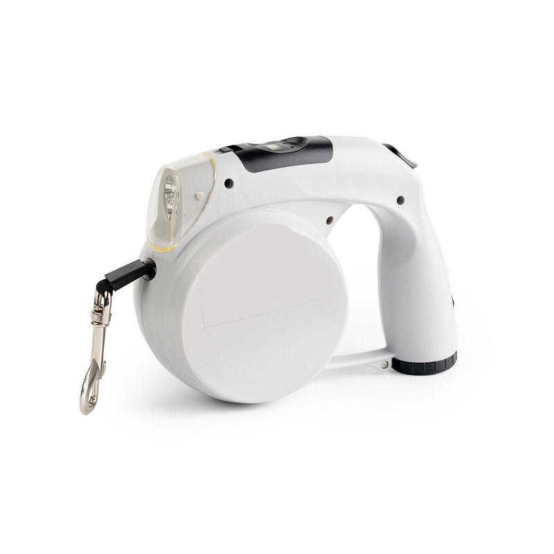 Trela Retrátil 6 em 1 PickMeDeals – Comida, Água, Luz LED e Mais
