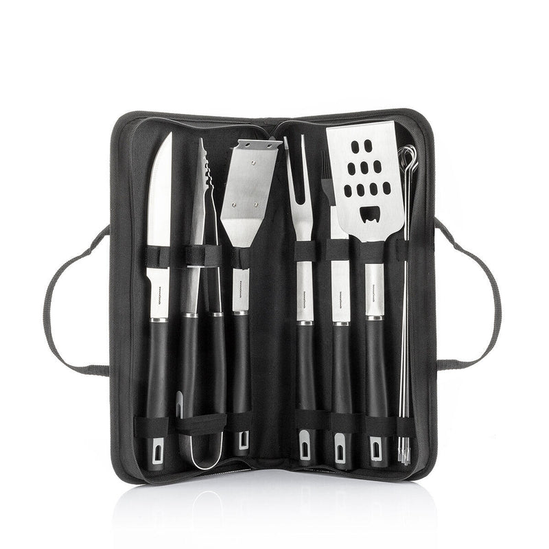 Kit Completo para Barbecue com Mala de Transporte 12 Peças PickMeDeals