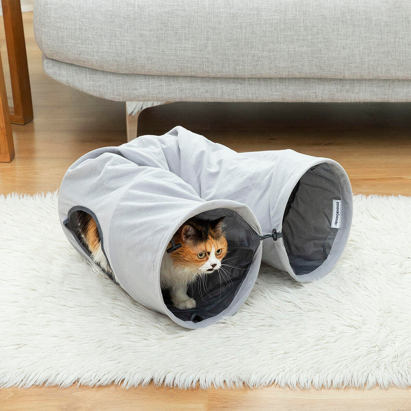 Túnel Plegável para Gatos com Janelas de Observação PickMeDeals