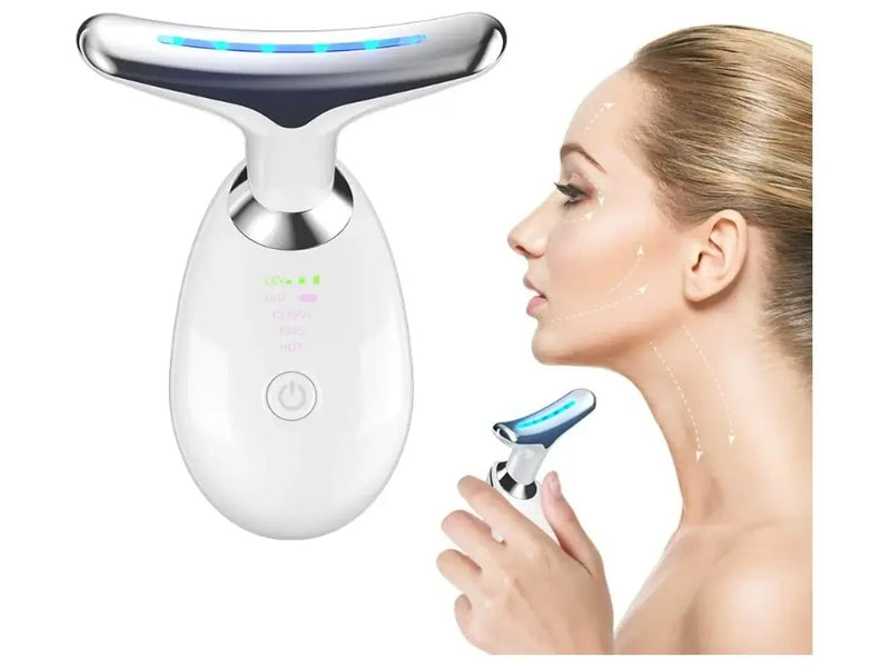 Massajador Facial 3 em 1 com Tecnologia de LED, Vibração e Lifting PickMeDeals