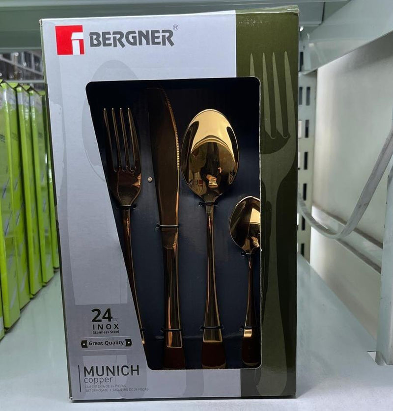 Conjunto de Talheres Dourados 24 Peças PickMeDeals