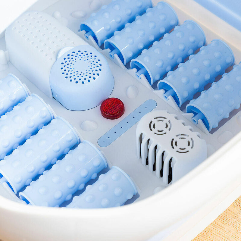 Spa Plegável para Pés com Hidromassagem e Rodilhos PickMeDeals
