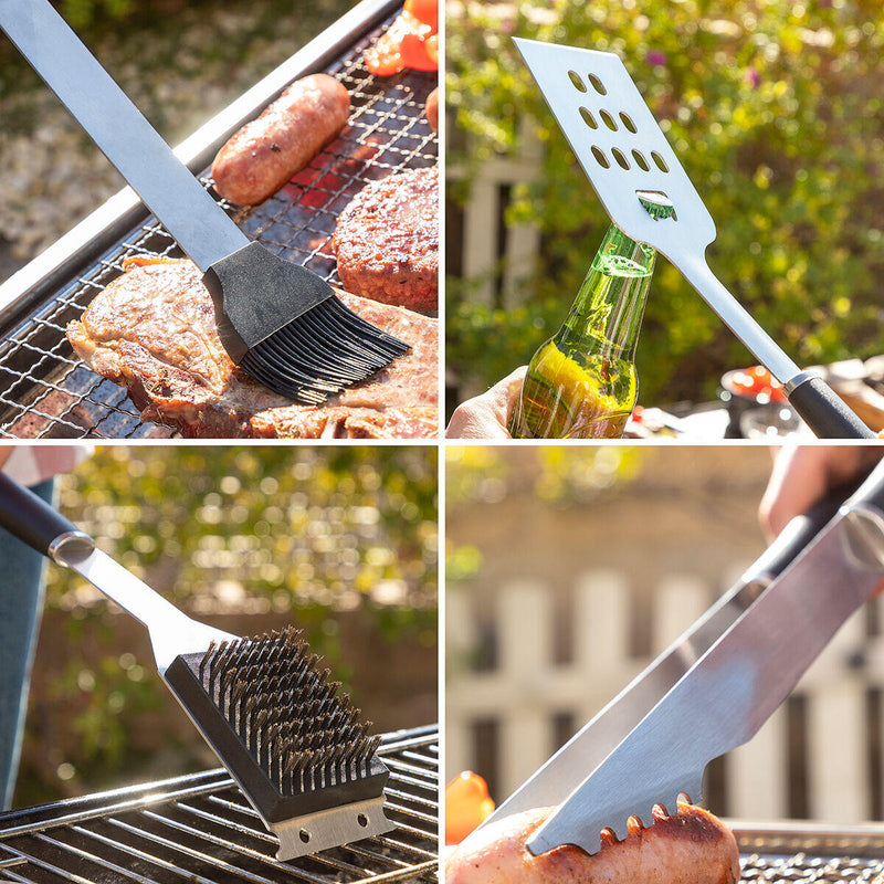 Kit Completo para Barbecue com Mala de Transporte 12 Peças PickMeDeals