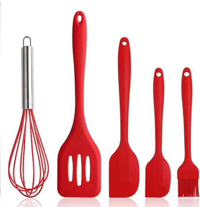 Kit 5 Utensílios de Cozinha em Silicone Antiaderrente PickMeDeals