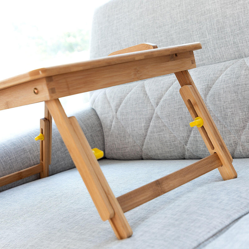 Mesa Auxiliar Dobrável de Bambu Lapwood PickMeDeals