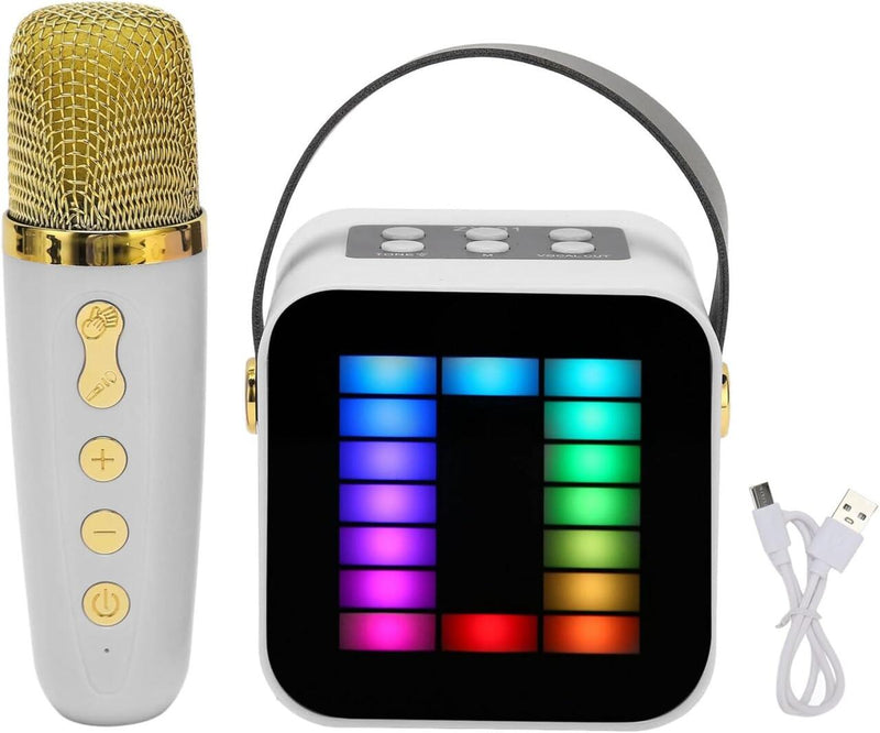 Mini Microfone com Altifalante Bluetooth e Luz RGB PickMeDeals