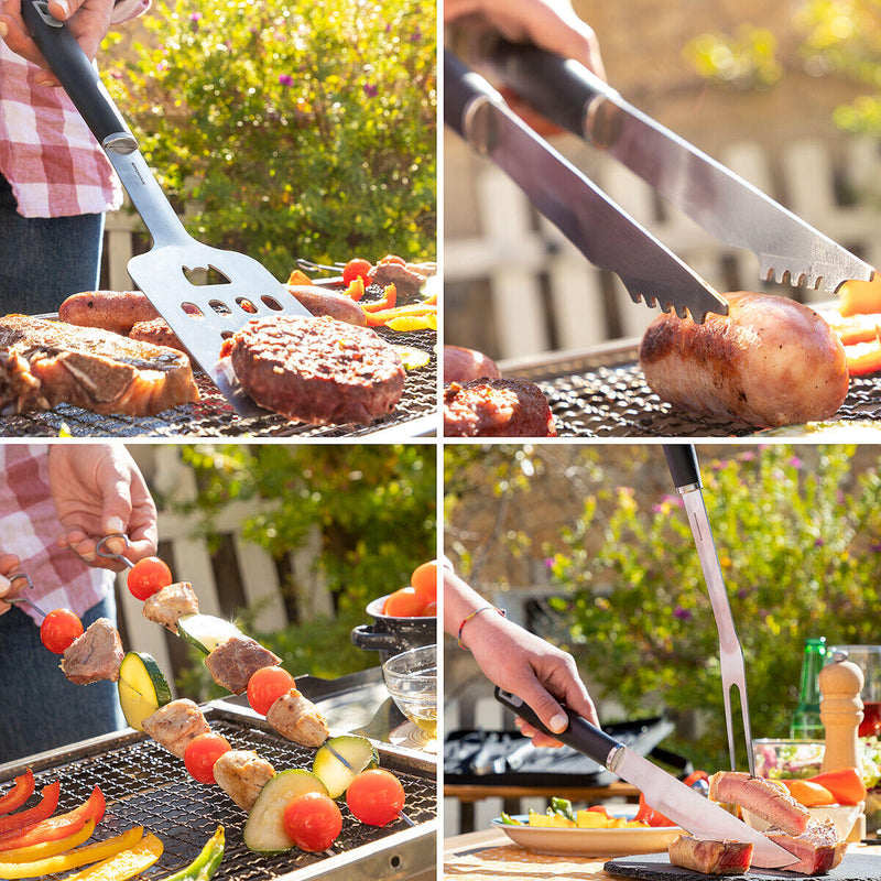 Kit Completo para Barbecue com Mala de Transporte 12 Peças PickMeDeals