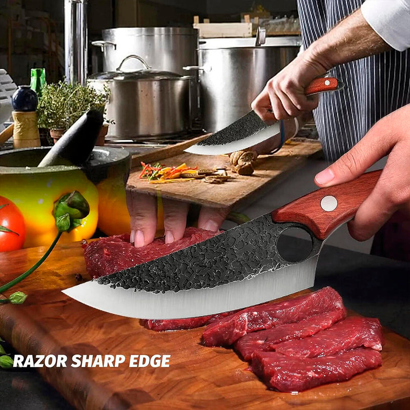 Faca Japonesa de Chef Martelada PickMeDeals com Estojo
