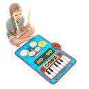 Tapete Musical Infantil 2 em 1 com Teclado e Bateria PickMeDeals
