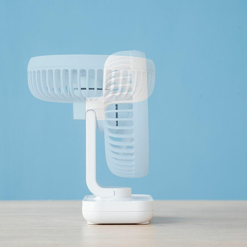 Ventilador de Secretária Recarregável com 4 Velocidades PickMeDeals