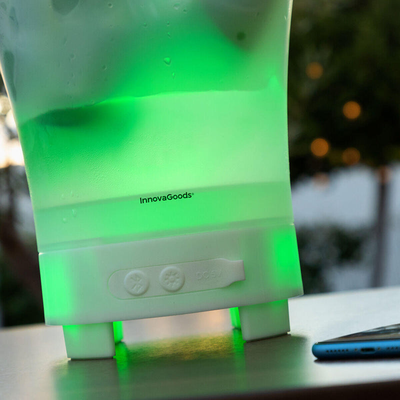 Balde para Gelo com Luz LED e Altifalante Bluetooth 3 em 1 PickMeDeals