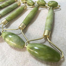 Kit de Massagem com Rolo e Pedra Gua Sha em Jade PickMeDeals