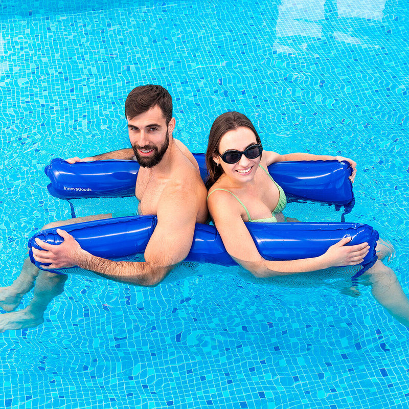 Espreguiçadeira Flutuante Dupla 4 em 1 para Piscina PickMeDeals