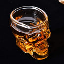 Conjunto de 3 Copos de Vidro em Forma de Caveira 80ml PickMeDeals