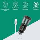 Carregador de Carro USB + Tipo C com Cabo PickMeDeals