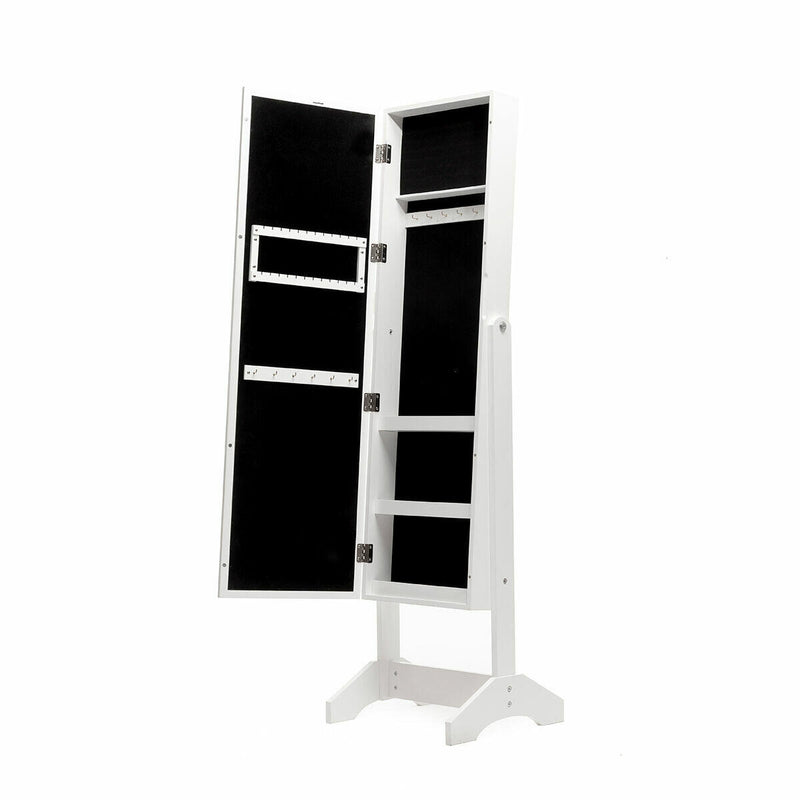 Espelho de Pé com Porta-Joias e LED PickMeDeals