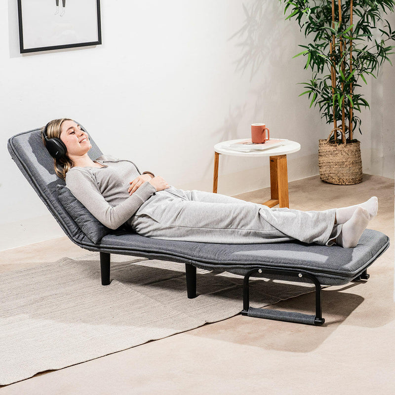 Sofá Cama Individual 4 em 1 Reclinável com Almofada PickMeDeals