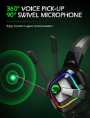 Auscultadores Gaming A66 com Luz RGB PickMeDeals