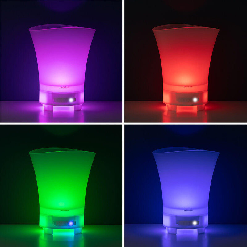 Balde para Gelo com Luz LED e Altifalante Bluetooth 3 em 1 PickMeDeals